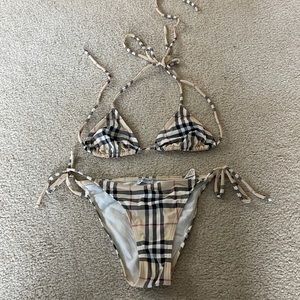 Burberry string bikini, size small